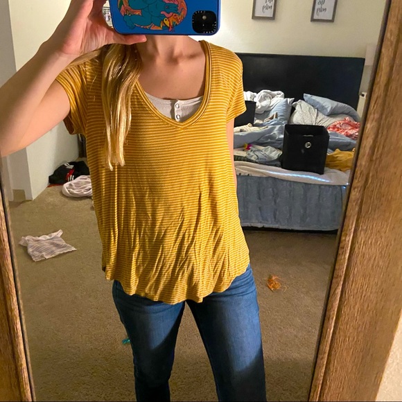 soft striped AEO t-shirt - Picture 2 of 5